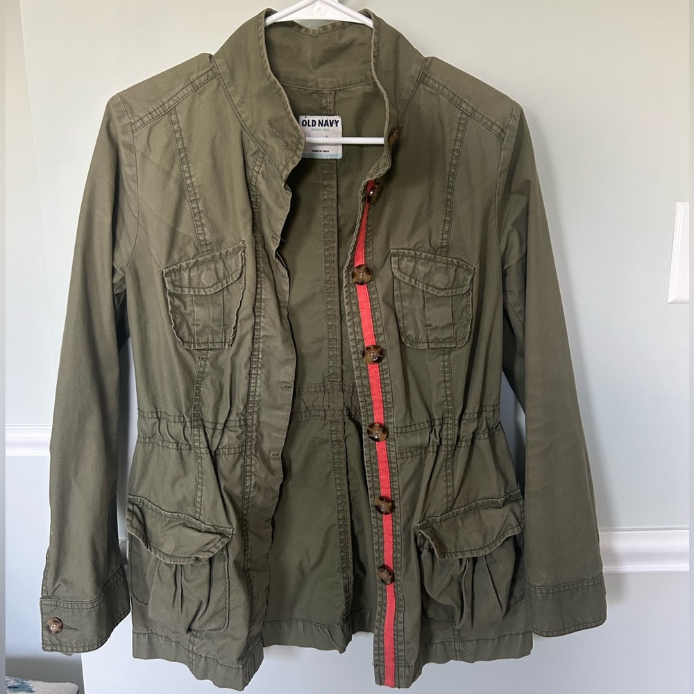 Old navy green army jacket